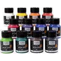 Creall Studio Acrylverf, diverse kleuren, 12x500 ml/ 1 doos