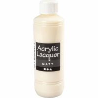 Acryllak, matt, 250 ml/ 1 fles