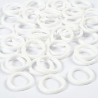 Plastic ring, afm 15 mm, dikte 2 mm, wit, 50 stuk/ 1 doos