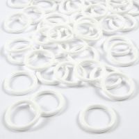 Plastic ring, afm 19 mm, dikte 2,5 mm, wit, 50 stuk/ 1 doos