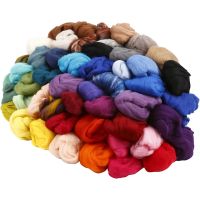 Merino wol, dikte 21 my, diverse kleuren, 20x20 gr/ 1 doos