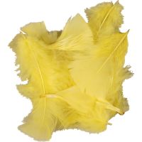 Duvet, dim. 7-8 cm, jaune, 500 gr/ 1 Pq.
