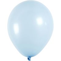 Ballonnen, rond, d 23 cm, lichtblauw, 10 stuk/ 1 doos