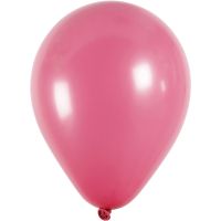 Ballons, rond, d 23 cm, rose foncé, 10 pièce/ 1 Pq.