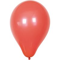 Ballons, rond, d 23 cm, rouge, 10 pièce/ 1 Pq.
