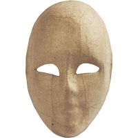 Masque visage , H: 23 cm, L: 16 cm, 1 pièce