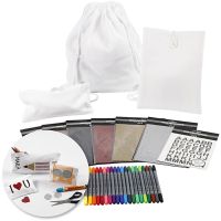 Kits – Terug naar school textiel versieren, 1 set