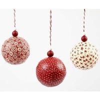 Kerstballen met Vivi Gade stof
