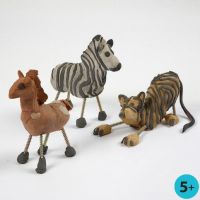 Wild Animals from Self-Hardening Clay and Screws