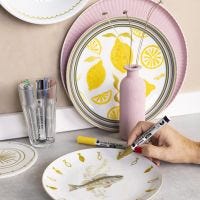 Revive old porcelain with glass & porcelain markers