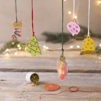 Kerstdecoraties met bioglitter
