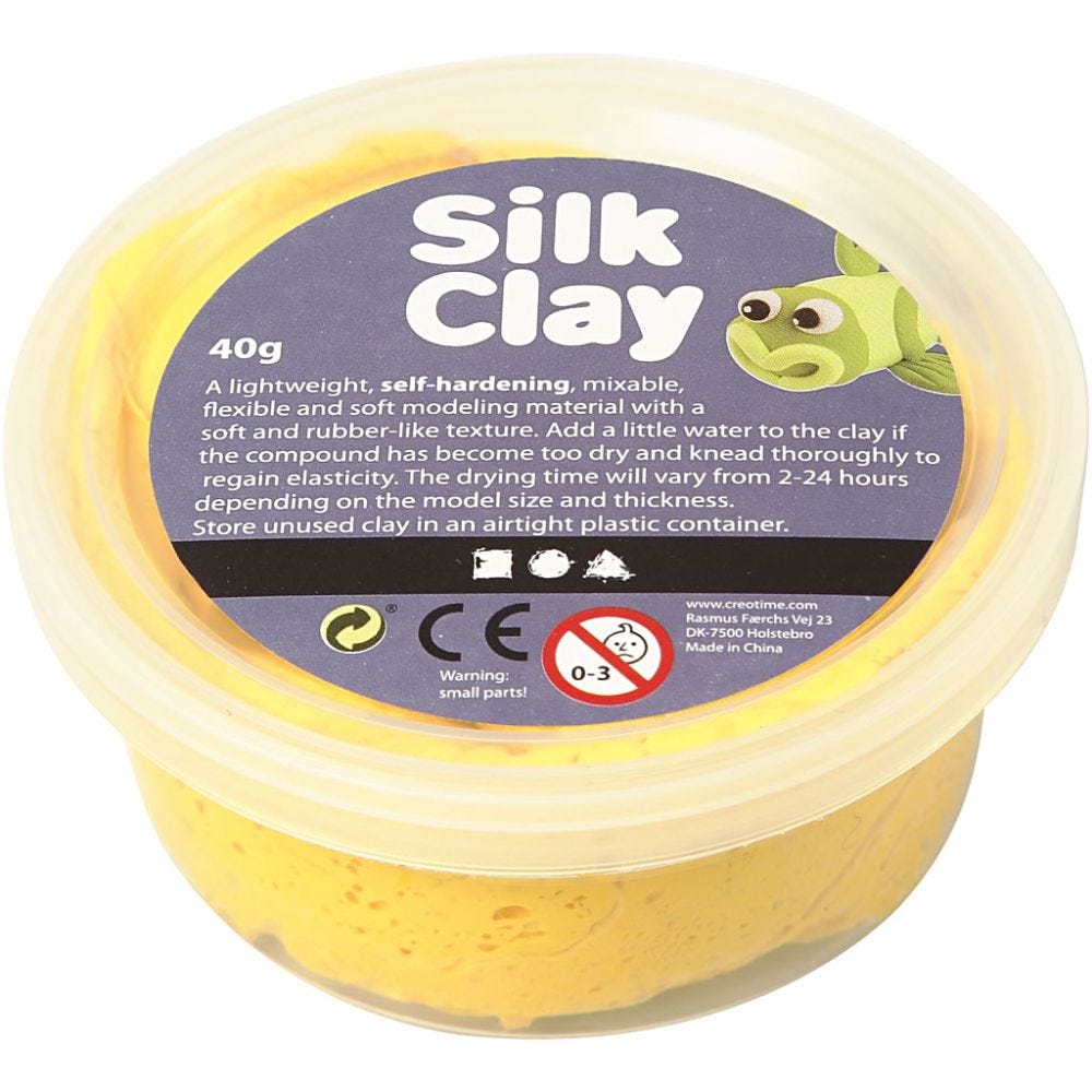 Silk Clay®, jaune, 40 gr/ 1 boîte
