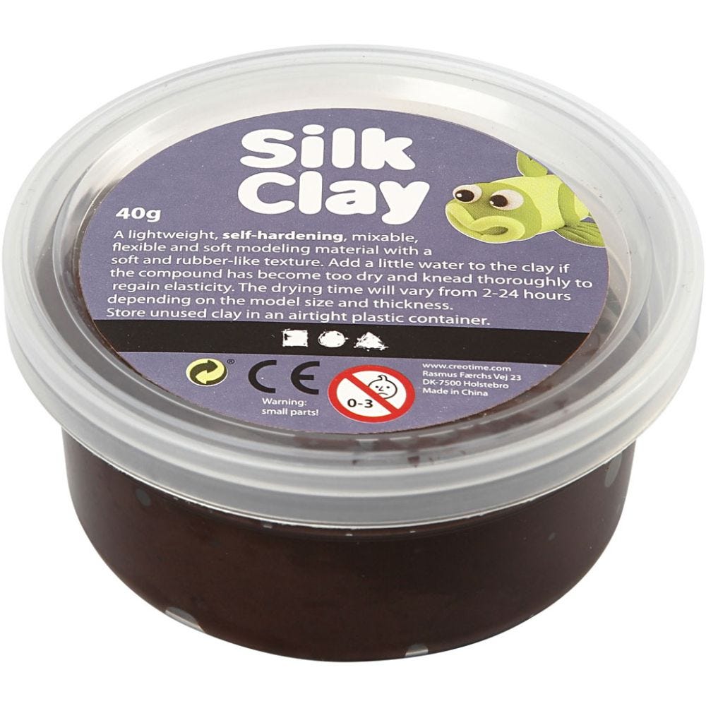 Silk Clay®, brun, 40 gr/ 1 boîte