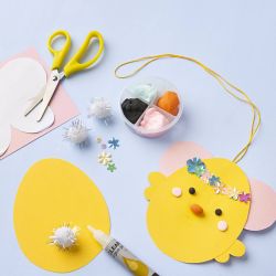 Mini Hobbyset Decoraties van Papier, Karton met decoratie, 1 set