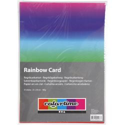 Regenboogkleurig karton