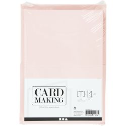Kaarten en enveloppen, afmeting kaart 10,5x15 cm, afmeting envelop 11,5x16,5 cm, 110+220, pastelkleuren, 50 set/ 1 doos