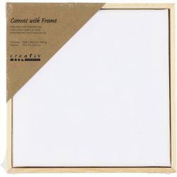 Gespannen canvas met lijst