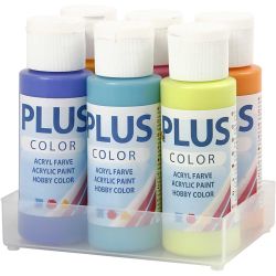 Plus Color Acrylverf, kleurrijk, 6x60 ml/ 1 doos