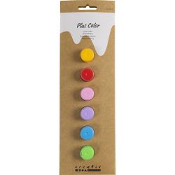 Plus Color Acrylverf, kleurrijk, 6x5 ml/ 1 doos