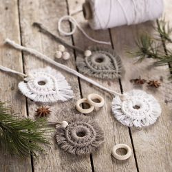 Macramé Koord, L: 198 m, d 2 mm, off-white, 330 gr/ 1 rol