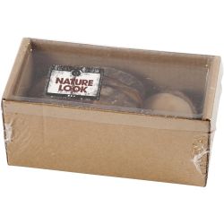 Houten schijf met bast