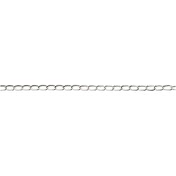 Jasseron, B: 6 mm, verzilverd, 5 m/ 1 stuk