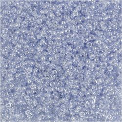 Rocailles, d 1,7 mm, afm 15/0, gatgrootte 0,5-0,8 mm, lichtblauw, 25 gr/ 1 doos