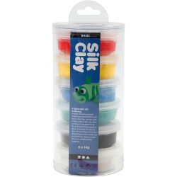 Silk Clay&reg;, standaardkleuren, 6x14 gr/ 1 doos