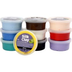 Silk Clay&reg;, Basic 1, diverse kleuren, 10x40 gr/ 1 doos