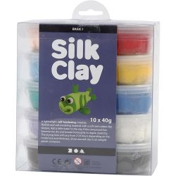 Silk Clay&reg;, Basic 1, diverse kleuren, 10x40 gr/ 1 doos