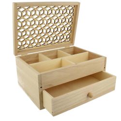Houten sieradendoosje