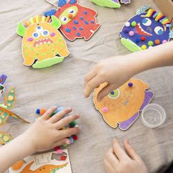 Hobbyset Decoratie, Monsters, kleurrijk, vrolijke kleuren, sterke kleuren, 1 doos