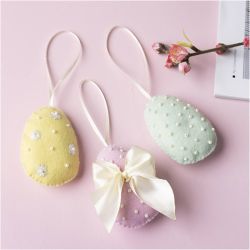 Mini Hobbyset Naaien, paaseieren, pastelkleuren, 1 doos