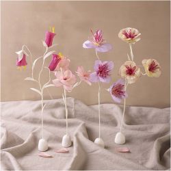 Hobbyset Crêpepapier, Bloem, pastelkleuren, 1 doos