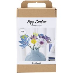 Hobbyset Bloemen van Eierdozen, pastelkleuren, 1 doos
