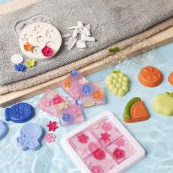 Groepsset Zeep Maken, blauw, groen, oranje, roze, 1 doos